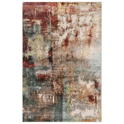 Lahome Modern Abstract Washable Area Rug-Soft Carpet for Living Room, Bedroom, or Office