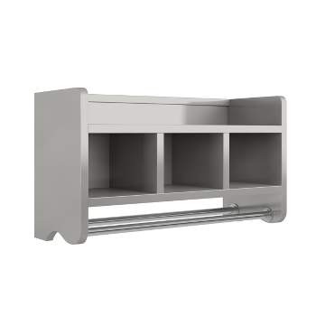 Bath Storage Shelf with Towel Rod 25" - Alaterre Furniture