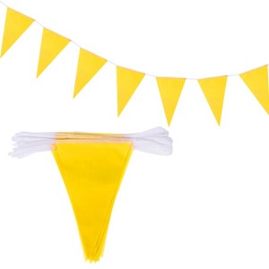 Unique Bargains Party Decoration Festive Wedding Birthday Pennant Flags Banner 50 Feet - 1 of 4