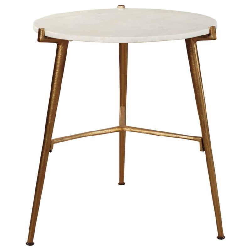 Chadton Side Table White/Gold Finish - Signature Design by Ashley, 5 of 10