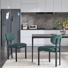 NicBex Modern Boucle Upholstered Dining Chairs Set of 2 with Black Metal Legs,Stylish Accent Chairs for Dining Room,Kitchen,Office - 2 of 4