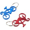 Juvale 12-Pack Bicycle Bike Portable Beer Bottle Metal Openers Keychain for Wedding Party Favor, 6 Colors - 4 of 4