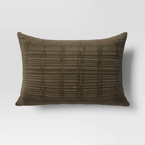 Olive green sale throw pillow