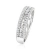 Ross-Simons 0.50 ct. t.w. Round and Baguette Diamond Ring in 14kt White Gold - 3 of 4