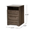 NicBex Modern Rustic Nightstand End Table with 2 Drawers and Open Shelf for Bedroom and Living Room - 2 of 4