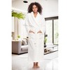 ADR Plush Striped Robe for Women, Long Fleece Plaid Winter Bath Robe, Plus Size - 3 of 4