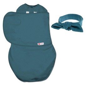 embe Newborn Swaddle Wrap and Bow Headband Set (0-3 months) - 1 of 2