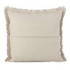 20"x20" Oversize Down Filled Fringed Diamond Square Throw Pillow - Saro Lifestyle - 2 of 3