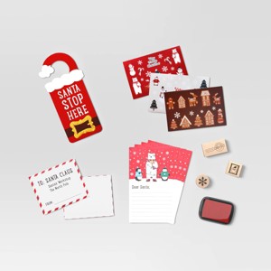 20pc Letters To Santa Christmas Stationery Kit - Wondershop™ - 1 of 3