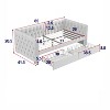 NicBex Twin Size Daybed with Storage Upholstered Velvet Fabric Day Bed with 2 Spacious Drawers and Tufted Button for Apartment - 2 of 4