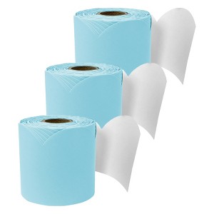Carson Dellosa Education Rolled Scalloped Bulletin Board Border, Sky Blue, 65 Feet, Pack of 3 - 1 of 4