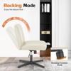 FONTOI Contemporary Wide Armless Office Chair with Swivel Base Adjustable Height and Plush Cushion for Workspace or Study Room, Beige, 25.5"*25.9"*35" - 4 of 4