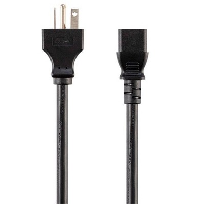 Monoprice Heavy Duty Extension Cord - 15 Feet - Black | NEMA 6-20P to IEC 60320 C13, For Computers, Servers, and Monitors to a PDU or UPS in a Data