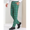 INSPIRE CHIC Men's Plaid Casual Regular Fit Flat Front Stretch Dress Pants - 2 of 4