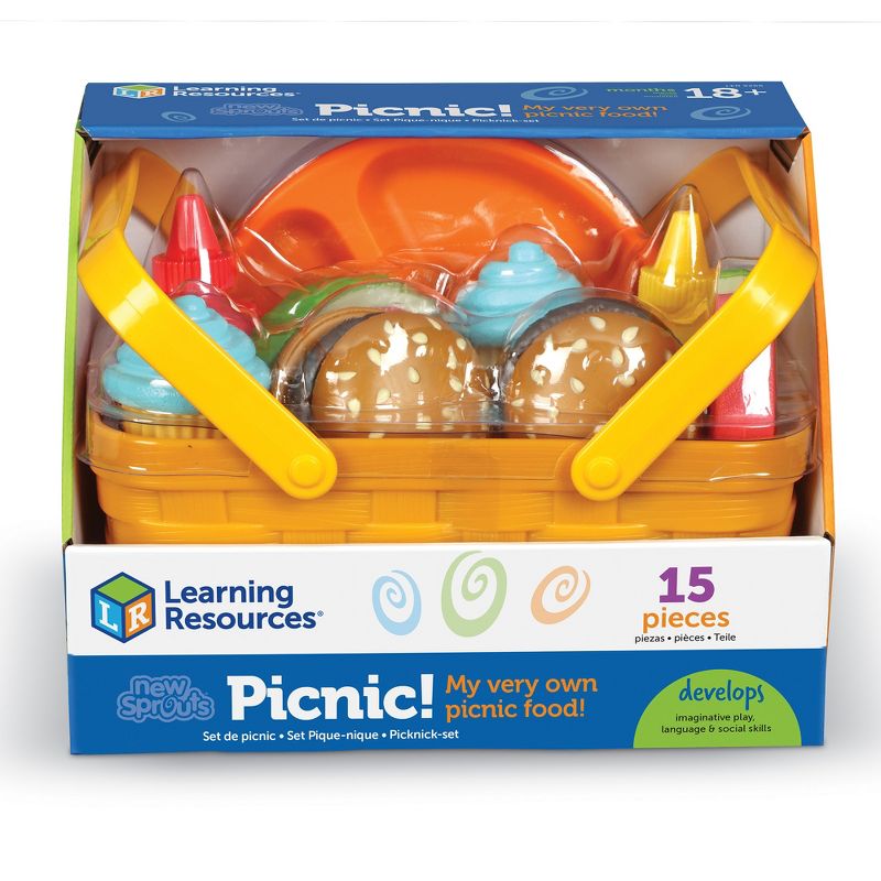 Learning Resources New Sprouts Picnic Set, 15-Piece, Ages 18mos+, 4 of 7