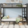 TIRAMISUBEST Metal Bunk Bed with Ladder and Slats Support for Kids Teens, Metal Bunk Bedframe with Guardrail - 3 of 4