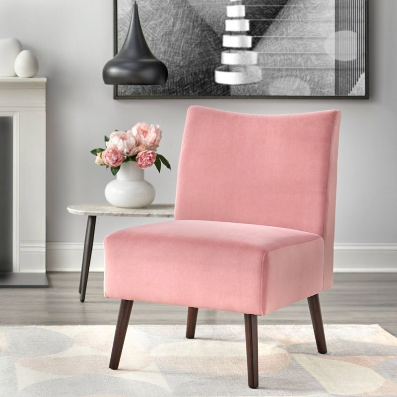Petula Velvet Armless Accent Chair - angelo:Home, 3 of 6