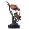 SPI Home Tortuga’s Pride Double Turtles Sculpture – 8.5" Solid Brass Sea Turtle Pair for Coastal or Ocean-Inspired Decor - 2 of 3