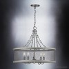 Urban Ambiance Luxury Provincial Chandelier,  20"H x 24"W,  Galvanized Steel Finish, UHP3410 - 3 of 4
