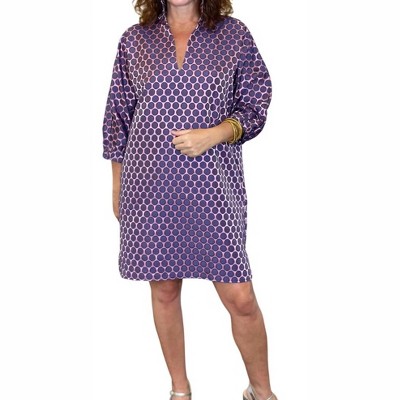 Women's Betsy Collar Polkadot Dress - Caryn Lawn