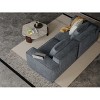 Velvet Modular Convertible Sofa with 2 Ottomans, Cloud Sectional Sofa Set, Free Configuration Sectional Couch for Living Room-The Pop Home - 4 of 4