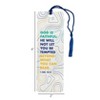 Dicksons God is Faithful Squiggly Line 6 inch Paper Tussled Bookmark Pack of 12 - 3 of 4