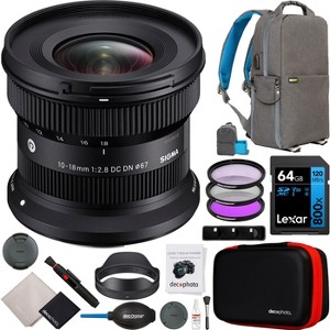 Sigma 10-18mm F2.8 DC DN Contemporary APS-C Format Zoom Lens for Sony E-Mount Bundle - 1 of 4
