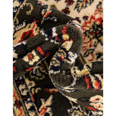 Reversible Easy Care Green Synthetic 8' x 10' Area Rug