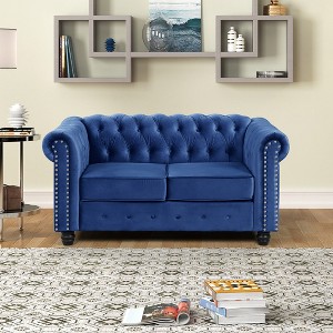 60 in.  Couches 2-Seater Loveseat for Living Room Furniture Sets-Morden Fort - 1 of 4