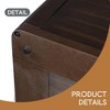 Square Coffee Table for in Natural Farmhouse Coffee Table with Storage,2-Tier Center Table with Half Open Storage Compartment - Leovsnove - 4 of 4