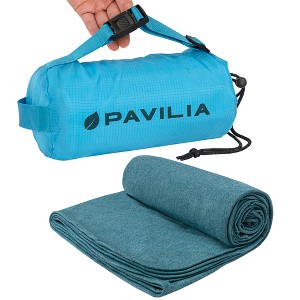 PAVILIA Travel Blanket Airplane Compact with Bag, Soft Packable Plane Throw Portable Camping Flight Essentials, Travelers Gifts Accessories - 1 of 4