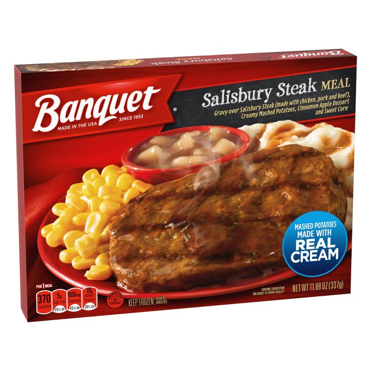 Banquet Frozen Salisbury Steak Meal - 11.88oz, 2 of 6