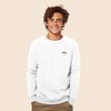 Dalix Cappuccino Embroidered Fleece Crewneck Long Sleeve Sweatshirt Mens - 2 of 4