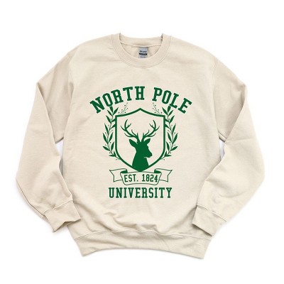 Simply Sage Market Women's Graphic Sweatshirt North Pole University Reindeer