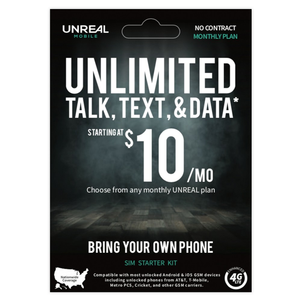 UNREAL Mobile SIM Starter Kit was $2.99 now $0.99 (67.0% off)
