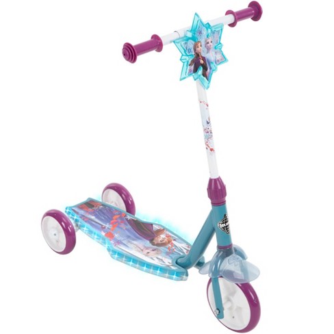 Huffy Frozen 2 3 Wheel Kids' Kick Scooter with LED Lights - Teal - image 1 of 4