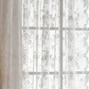 Saturday Knight Ltd Petite Fleur Collection High Quality And Lace Fresh Flowers Window Panel, White - 3 of 4