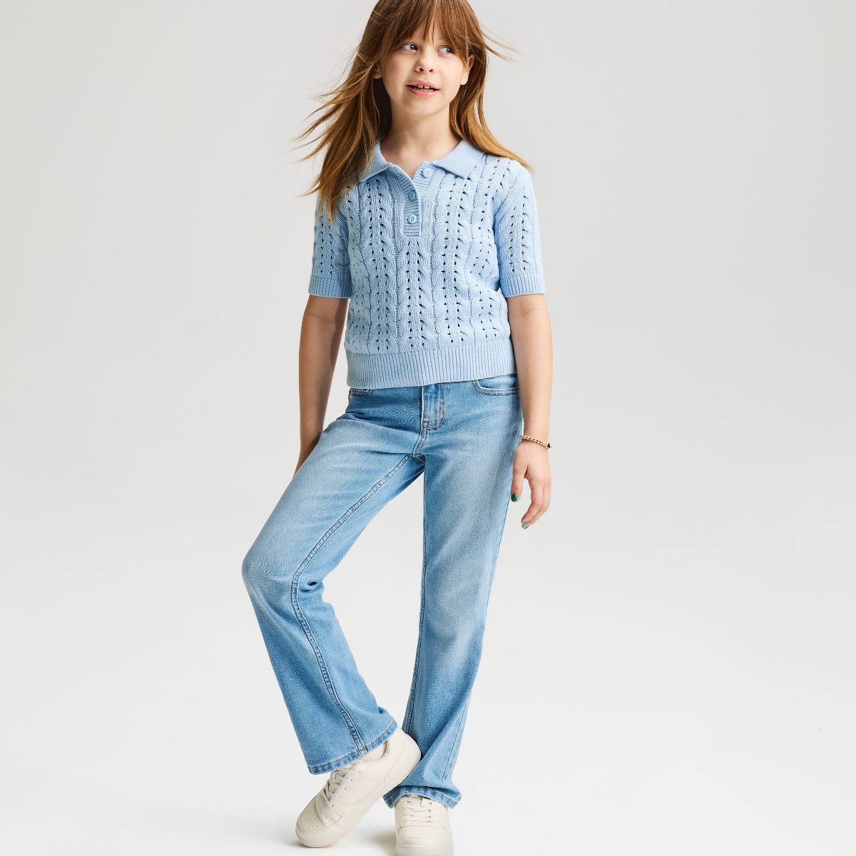 Girls' Short Sleeve Pullover Sweater - Cat & Jack™