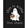 Plus Size Sweatshirts Funny Halloween Plus Size T-Shirt Crew Neck Long Sleeve Funny Sayings This is Some Boo Sheet Festive Graphic Sweatshirts - 3 of 3