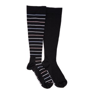 Muk Luks Women's 2 Pack Nylon Compression Socks - 1 of 3
