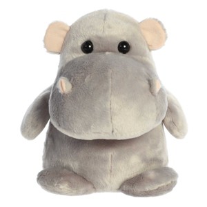 Aurora Medium Happy Hippo Happy Hippo and Friends Whimsical Stuffed Animal Gray 11" - 1 of 4