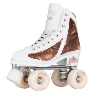 Crazy Skates Glitz Roller Skates For Women And Girls - Dazzling Glitter Sparkle Quad Skates - 1 of 4