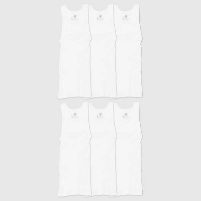 Hanes Men's Tall Man Ribbed Tank Top (Pack of Three), Grey Heather, X-Large