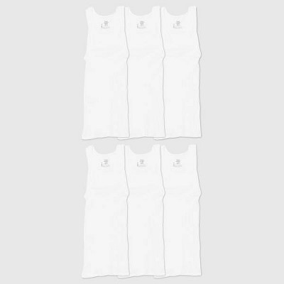 Hanes Men's 6pk Tanks - White : Target