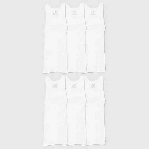 Hanes Men's Big & Tall 5pk Tanks - White XXL