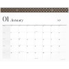 WorkStyle Monthly Desk Pad Calendar, 21.75 x 17, White Sheets, Brown/Gold Headband, Clear Corners, 12-Month (Jan-Dec): 2025 - 4 of 4