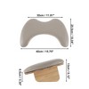 Unique Bargains U Shaped Arm Rest for Nails Tech W/ Detachable Brackets 1 Pc - 4 of 4