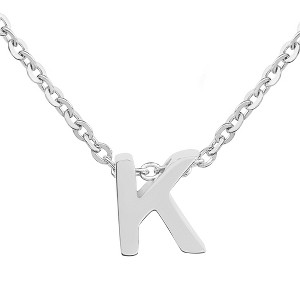 ELYA Women's Polished Initial Stainless Steel Necklace - ELYA - 1 of 4