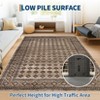 Border Geometric Area Rugs for Living Room Soft Washable Rug Low Pile Non-Slip Accent Rug for Bedroom - 4 of 4