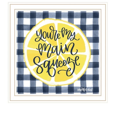 HomeRoots Main Squeeze White Framed Print Wall Art